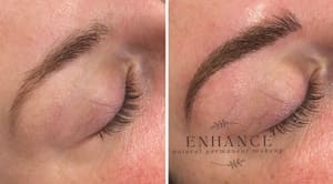 Eyebrow Tattoo result by Enhance Tattoo and Permanent Makeup Studio in Tama, IA