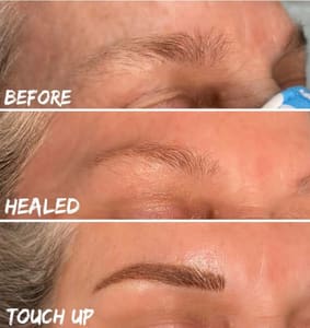 Eyebrow Tattoo result by Enhanced Beauty By LuLu in Largo, FL