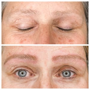 Eyebrow Tattoo result by Enhanced Beauty of Frederick in Frederick, MD