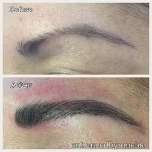 Eyebrow Tattoo result by Enhanced by Amelia Permanent Cosmetics in Walnut Creek, CA