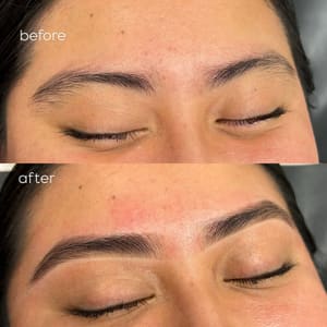 Eyebrow Tattoo result by Enhanced Esthetics in Chowchilla, CA