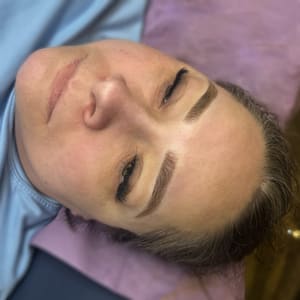 Eyebrow Tattoo result by Enhancing Esthetics x Nikki, LLC in Rensselaer, IN