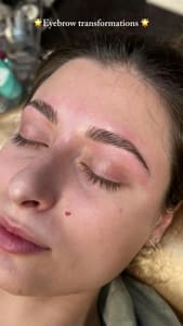 Eyebrow Tattoo result by Envy Esthetics - Lash & Eyebrow Studio in Collegeville, PA