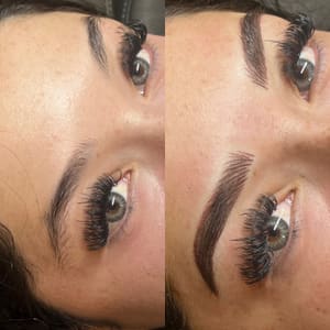 Eyebrow Tattoo result by Erica Laley Esthetics in Tulsa, OK