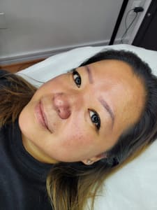 Eyebrow Tattoo result by Es Beaute Studio in Vienna, VA