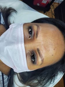 Eyebrow Tattoo result by Es Beaute Studio in Vienna, VA