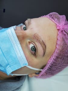 Eyebrow Tattoo result by Es Beaute Studio in Vienna, VA