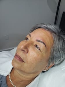 Eyebrow Tattoo result by Es Beaute Studio in Vienna, VA