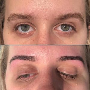Eyebrow Tattoo result by ESMA Eyebrow Specialist & Makeup Artist in Poolesville, MD