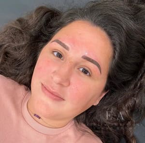Eyebrow Tattoo result by Esplin Ambitions Beauty in Eagle Mountain, UT