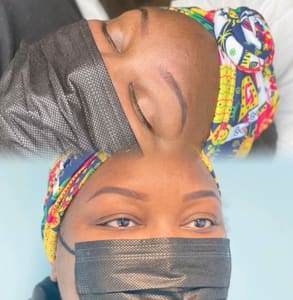 Eyebrow Tattoo result by Essential Beauty Studio in Loganville, GA