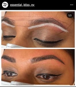 Eyebrow Tattoo result by Essential bliss ny in Albertson, NY