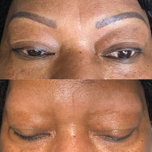 Eyebrow Tattoo result by Esthetic Essentials Beauty LLC in Rochester, NY