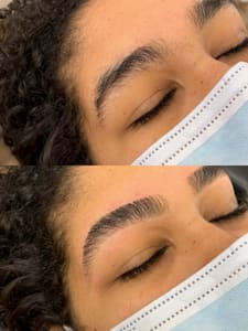 Eyebrow Tattoo result by Esthetically Mia LLC in Malden, MA