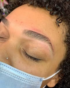 Eyebrow Tattoo result by Esthetically Mia LLC in Malden, MA