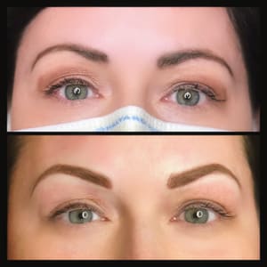 Eyebrow Tattoo result by Esthetics by Annette in Fargo, ND