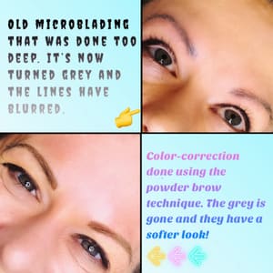 Eyebrow Tattoo result by Esthetics by Annette in Fargo, ND