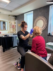 Eyebrow Tattoo result by Esthetics by Beverly in Clinton, IA