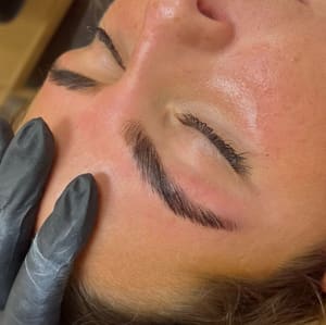 Eyebrow Tattoo result by Esthetics by Nevaeh at The Beautery in Diamondhead, MS