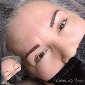 Eyebrow Tattoo result by Esthetics By Yvonne LLC in Goodyear, AZ