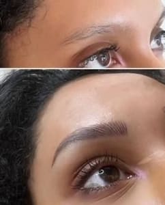 Eyebrow Tattoo result by Etched Beauty by Alisha Lynn @Arch by Jill Marie in Medford, NJ