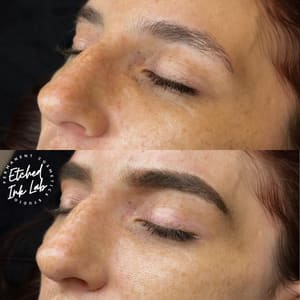 Eyebrow Tattoo result by Etched Ink Lab in Tukwila, WA