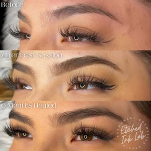 Eyebrow Tattoo result by Etched Ink Lab in Tukwila, WA