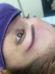 Eyebrow Tattoo result by Eternal Beauty Studios in Miami, FL