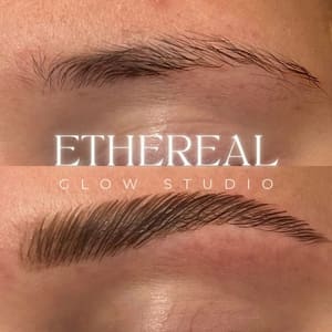 Eyebrow Tattoo result by Ethereal Glow Studio in Madison, TN