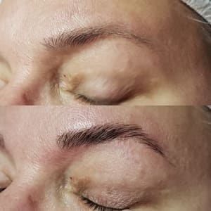 Eyebrow Tattoo result by EuroSpa Center by Anna Esthetics in Tampa, FL