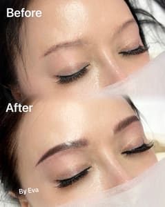 Eyebrow Tattoo result by Eva Beauty Eyebrow Microblading in Hacienda Heights, CA