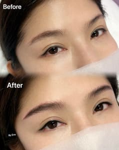 Eyebrow Tattoo result by Eva Beauty Eyebrow Microblading in Hacienda Heights, CA