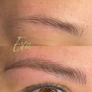 Eyebrow Tattoo result by Eva by Veronica Kavouras Miami in Miami Beach, FL