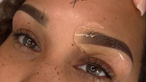 Eyebrow Tattoo result by EveBrows Studio - Microblading Eyebrows Tinting Eyelash Fayetteville GA in Fayetteville, GA