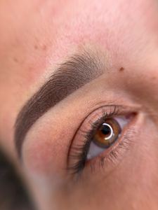 Eyebrow Tattoo result by EveBrows Studio - Microblading Eyebrows Tinting Eyelash Fayetteville GA in Fayetteville, GA