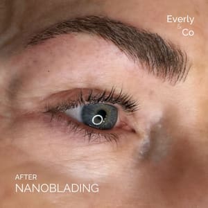 Eyebrow Tattoo result by Everly & Co Cosmetic Artistry in Magnolia, TX