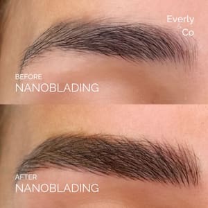 Eyebrow Tattoo result by Everly & Co Cosmetic Artistry in Magnolia, TX