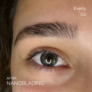 Eyebrow Tattoo result by Everly & Co Cosmetic Artistry in Magnolia, TX