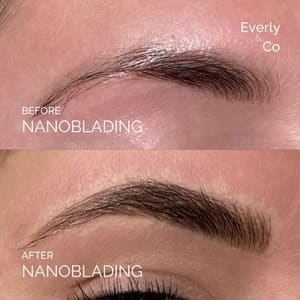 Eyebrow Tattoo result by Everly & Co Cosmetic Artistry in Magnolia, TX