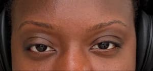 Eyebrow Tattoo result by Excellence Eyebrows Threading (Specialize in Waxing, Sugaring, Eyelashes, Brow lamination, Lash Lift , Microblading, Facials) in Brooklyn, NY