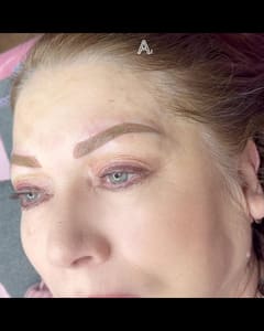 Eyebrow Tattoo result by Expression Eyebrows by Carla - Microblading, powder brows, lip blush, lash enhancement and more. in College Station, TX