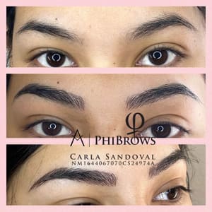 Eyebrow Tattoo result by Expression Eyebrows by Carla - Microblading, powder brows, lip blush, lash enhancement and more. in College Station, TX