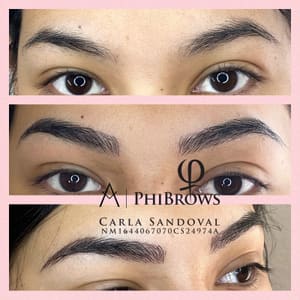 Eyebrow Tattoo result by Expression Eyebrows by Carla - Microblading, powder brows, lip blush, lash enhancement and more. in College Station, TX