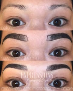 Eyebrow Tattoo result by Expressions Permanent Cosmetics in Naperville, IL