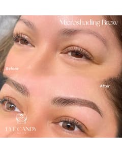 Eyebrow Tattoo result by Eye Candy Medspa and Lash Bar in Buena Park, CA