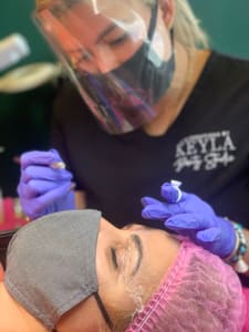 Eyebrow Tattoo result by Eye Creations by Keyla Beauty Studio in Hialeah, FL
