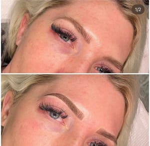 Eyebrow Tattoo result by Eyebross Artistry by Jamie Ross in Toledo, OH