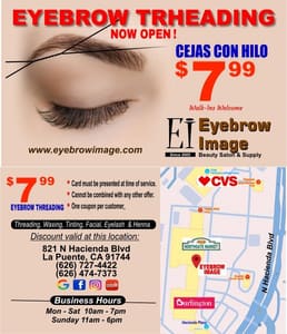 Eyebrow Tattoo result by Eyebrow Image Threading in La Puente, CA