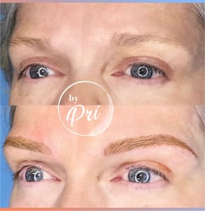 Eyebrow Tattoo result by Eyebrow Microblading By Pri in Vero Beach, FL