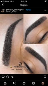Eyebrow Tattoo result by Eyebrow Paradise~Microblading & Permanent Make up. in Sunny Isles Beach, FL